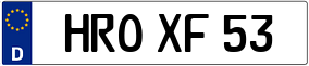 Trailer License Plate